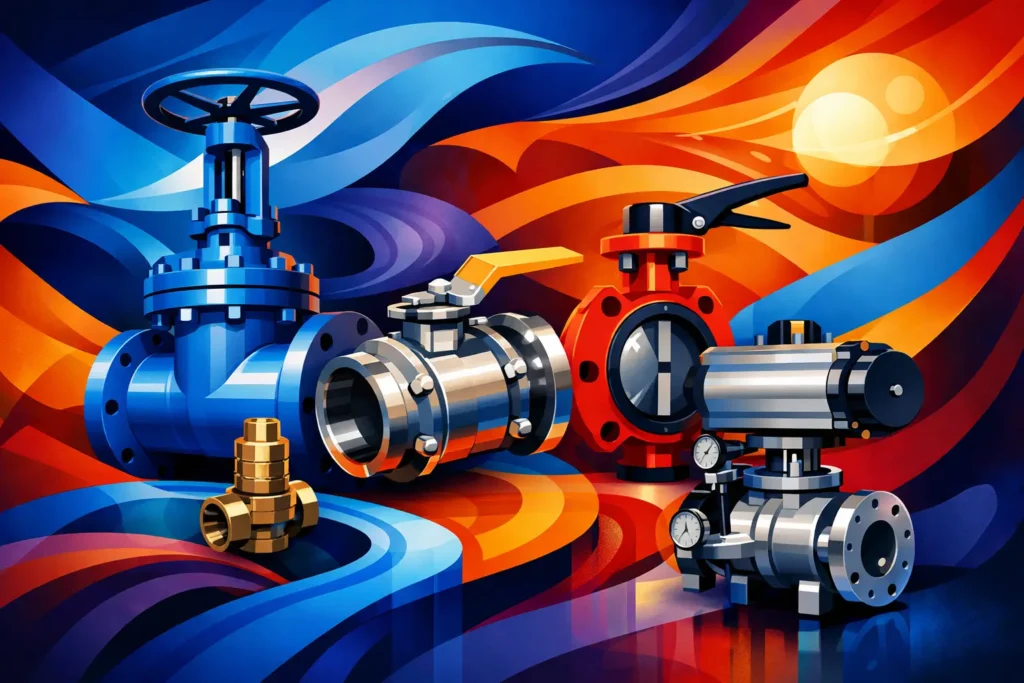 Guia de válvulas para utilidades industriais