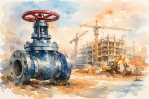 Válvula industrial para construção civil